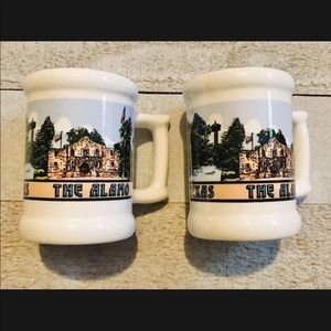 Vintage Salt And Pepper Shakers Texas Beer Stein Mugs San Antonio